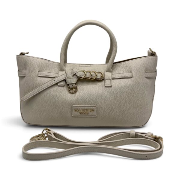 Geantă damă Valentino Creations – tote ivory, 40 × 18 × 12 cm