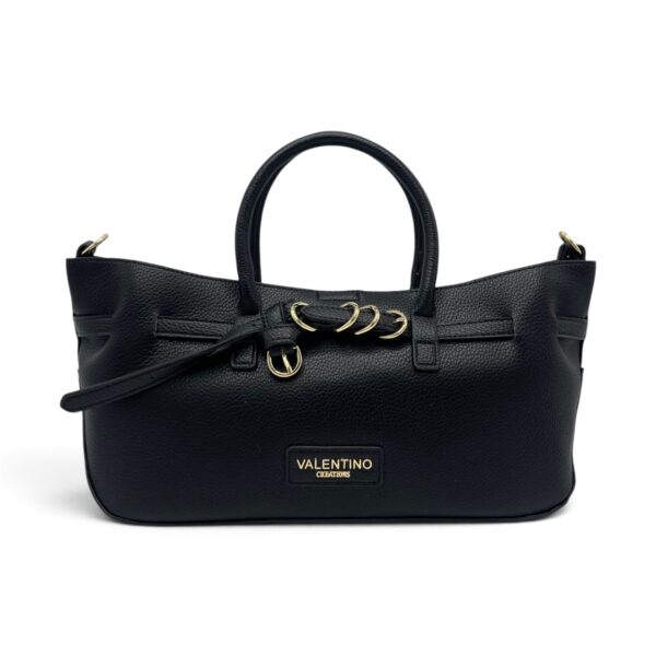 Geantă damă Valentino Creations – tote neagră, 40 × 18 × 12 cm
