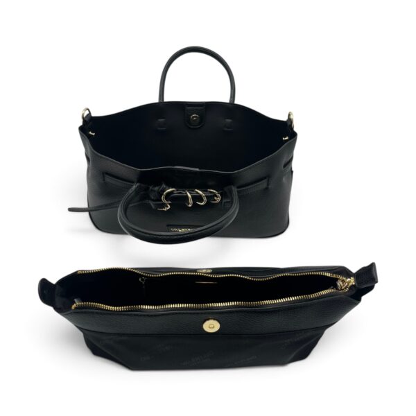 Geantă damă Valentino Creations – tote neagră, 40 × 18 × 12 cm