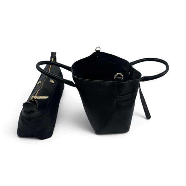 Geantă damă Valentino Creations – tote neagră, 40 × 18 × 12 cm