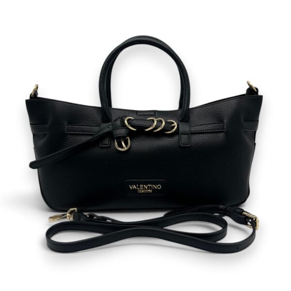 Geantă damă Valentino Creations – tote neagră, 40 × 18 × 12 cm