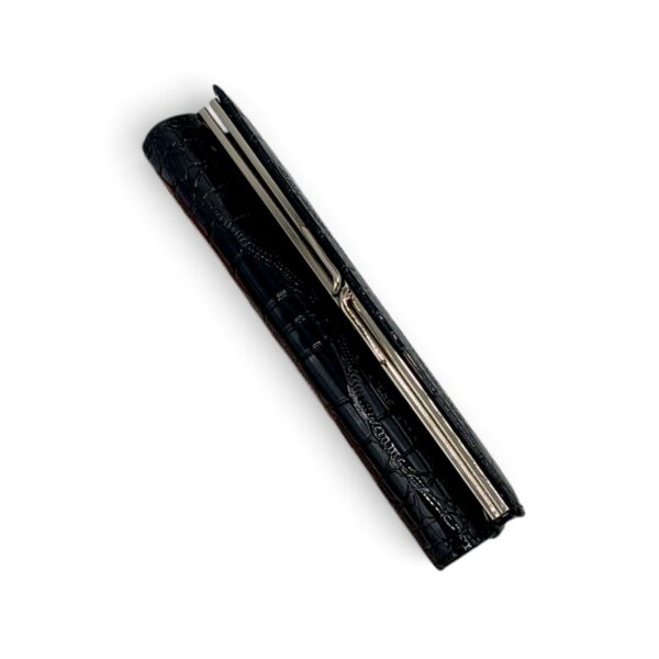 Portofel Damă Roberto Cavalli Sport RCOO6 Negru – Mix Piele și PU, Finisaj Texturat, 18,5 × 9 × 3 cm