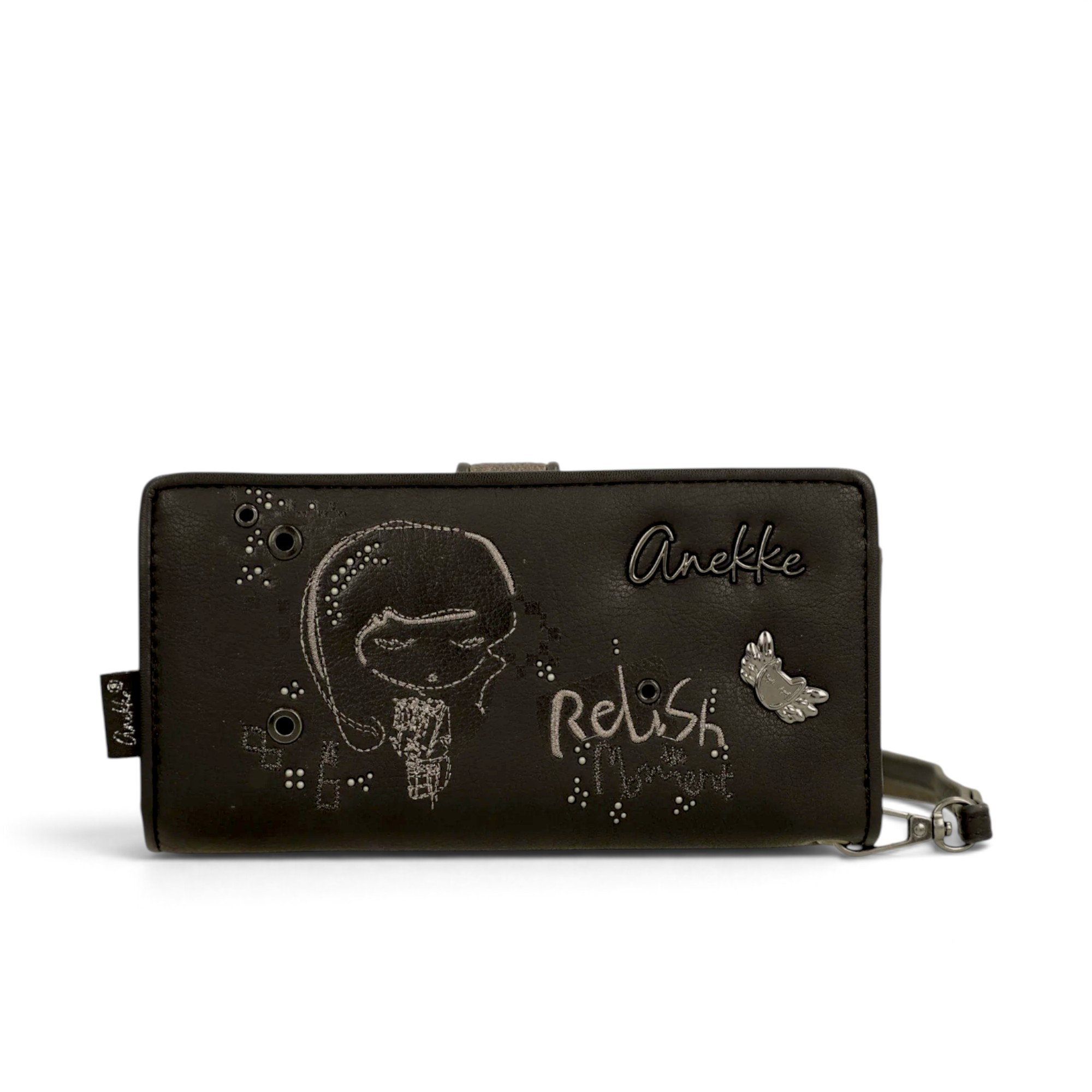 Portofel damă Anekke Orchestra Iron 43759-901 – model mare cu protecție RFID și mâner, 18 × 10 × 3 cm (1) Portofel damă Anekke Orchestra Iron 43759-901 – model mare cu protecție RFID și mâner, 18 × 10 × 3 cm