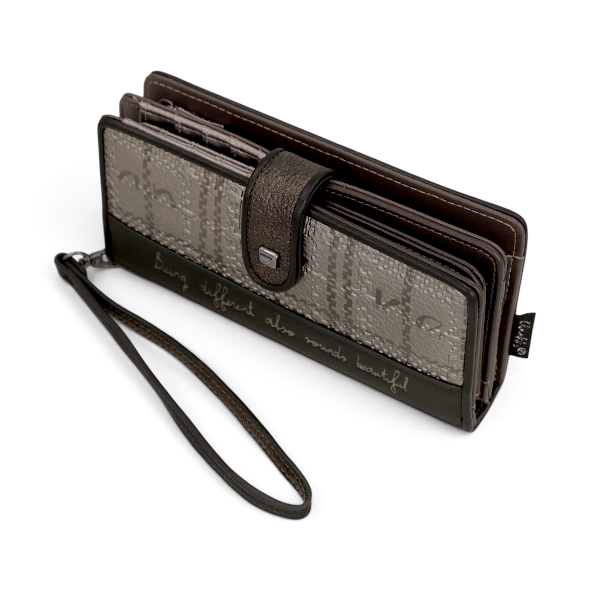 Portofel damă Anekke Orchestra Iron 43759-901 – model mare cu protecție RFID și mâner, 18 × 10 × 3 cm (5) Portofel damă Anekke Orchestra Iron 43759-901 – model mare cu protecție RFID și mâner, 18 × 10 × 3 cm