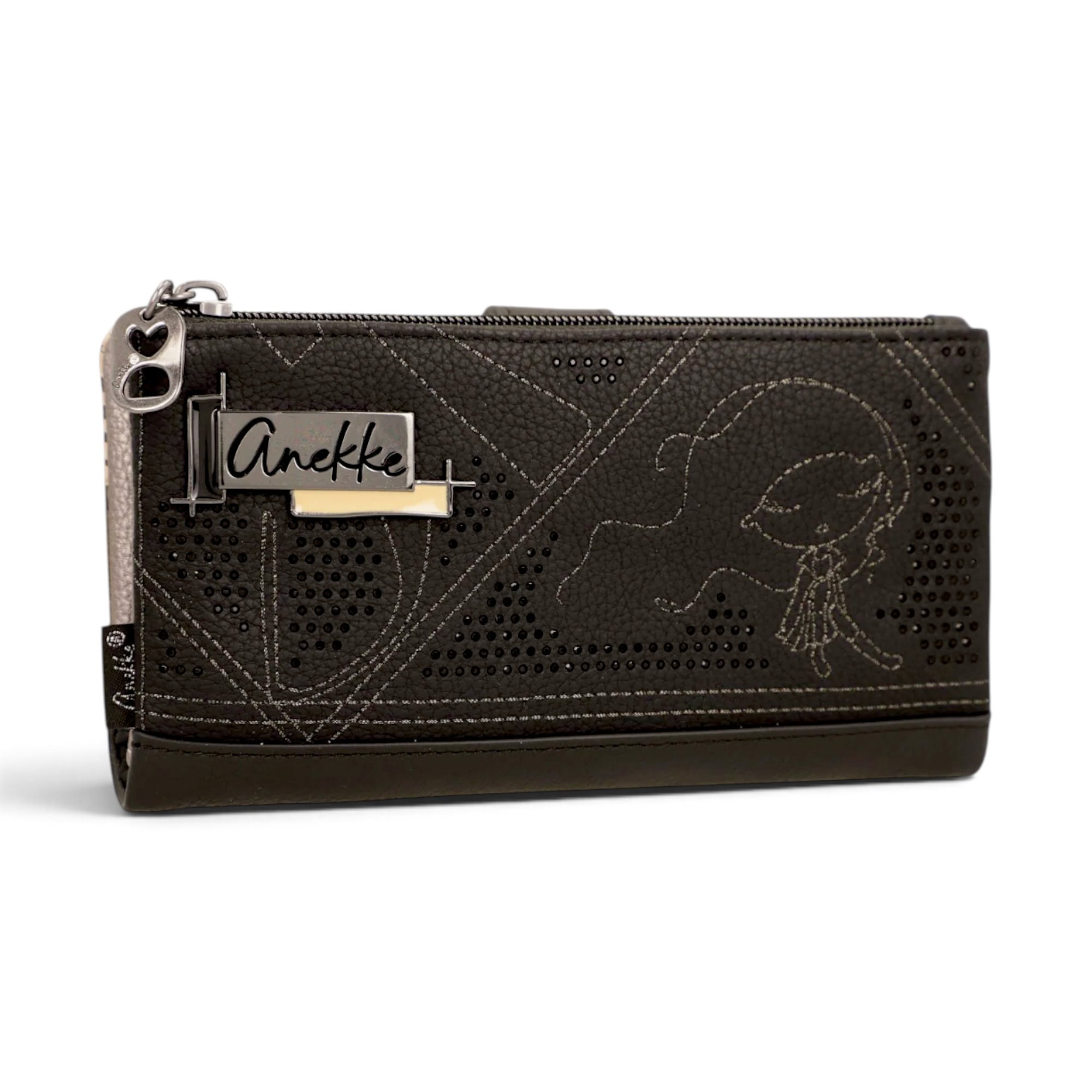 Portofel damă Anekke Orchestra Iron 43759-906 – model mare flexibil cu protecție RFID, 20 × 11 × 3 cm