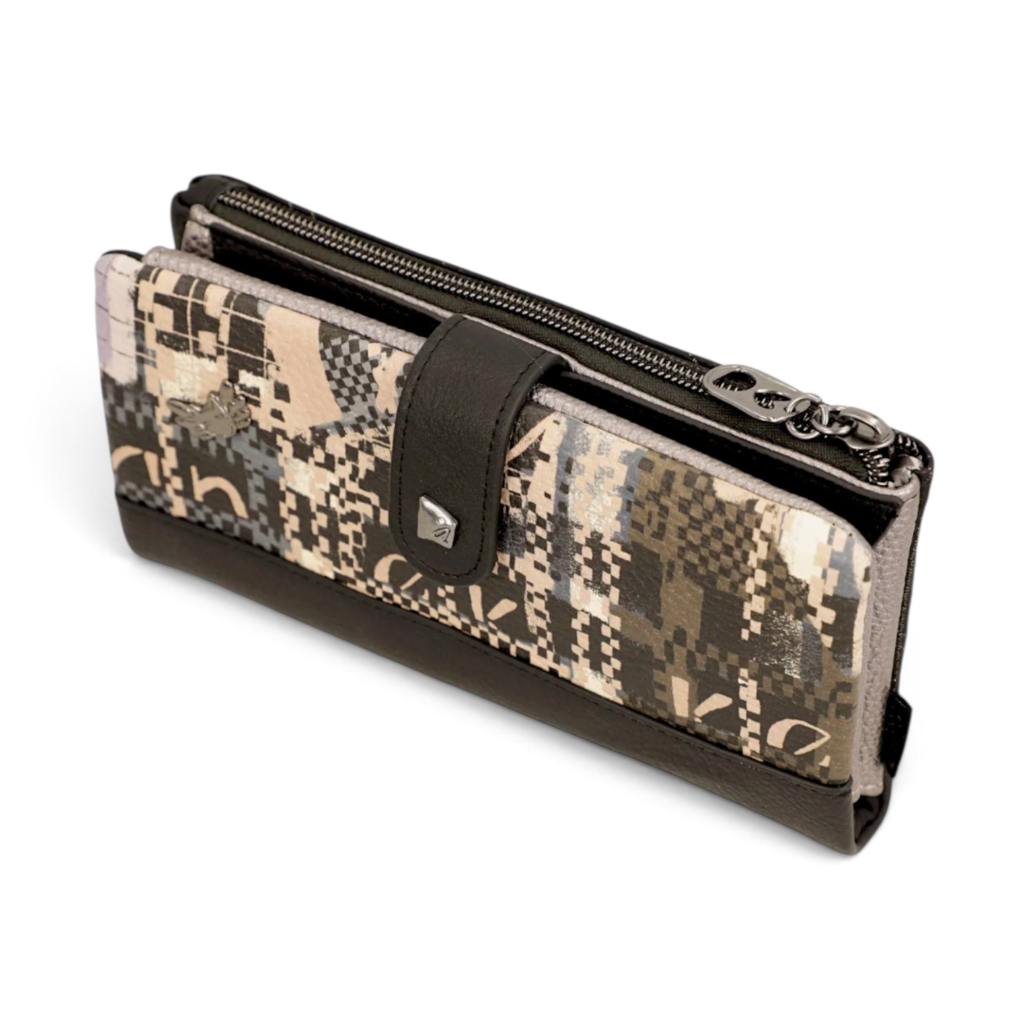 Portofel damă Anekke Orchestra Iron 43759-906 – model mare flexibil cu protecție RFID, 20 × 11 × 3 cm
