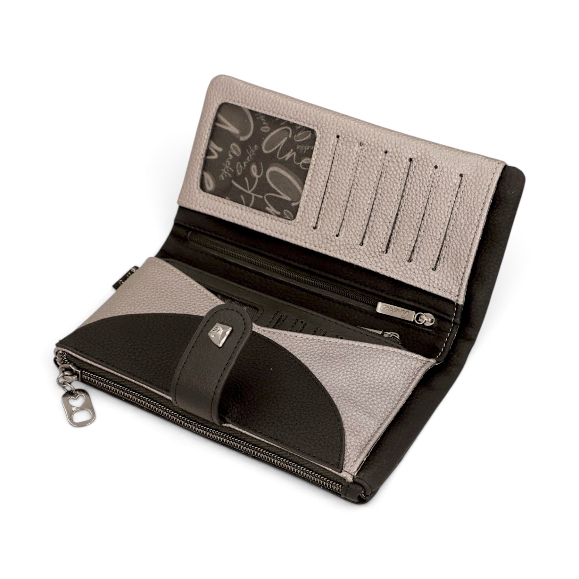 Portofel damă Anekke Orchestra Iron 43759-906 – model mare flexibil cu protecție RFID, 20 × 11 × 3 cm