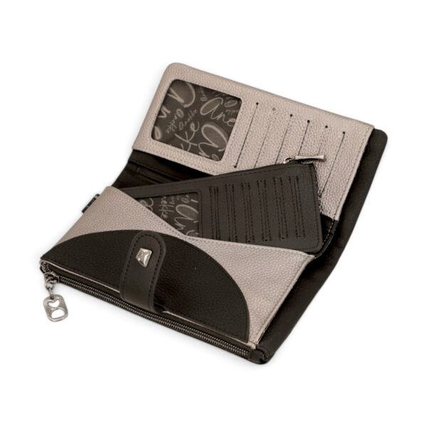 Portofel damă Anekke Orchestra Iron 43759-906 – model mare flexibil cu protecție RFID, 20 × 11 × 3 cm