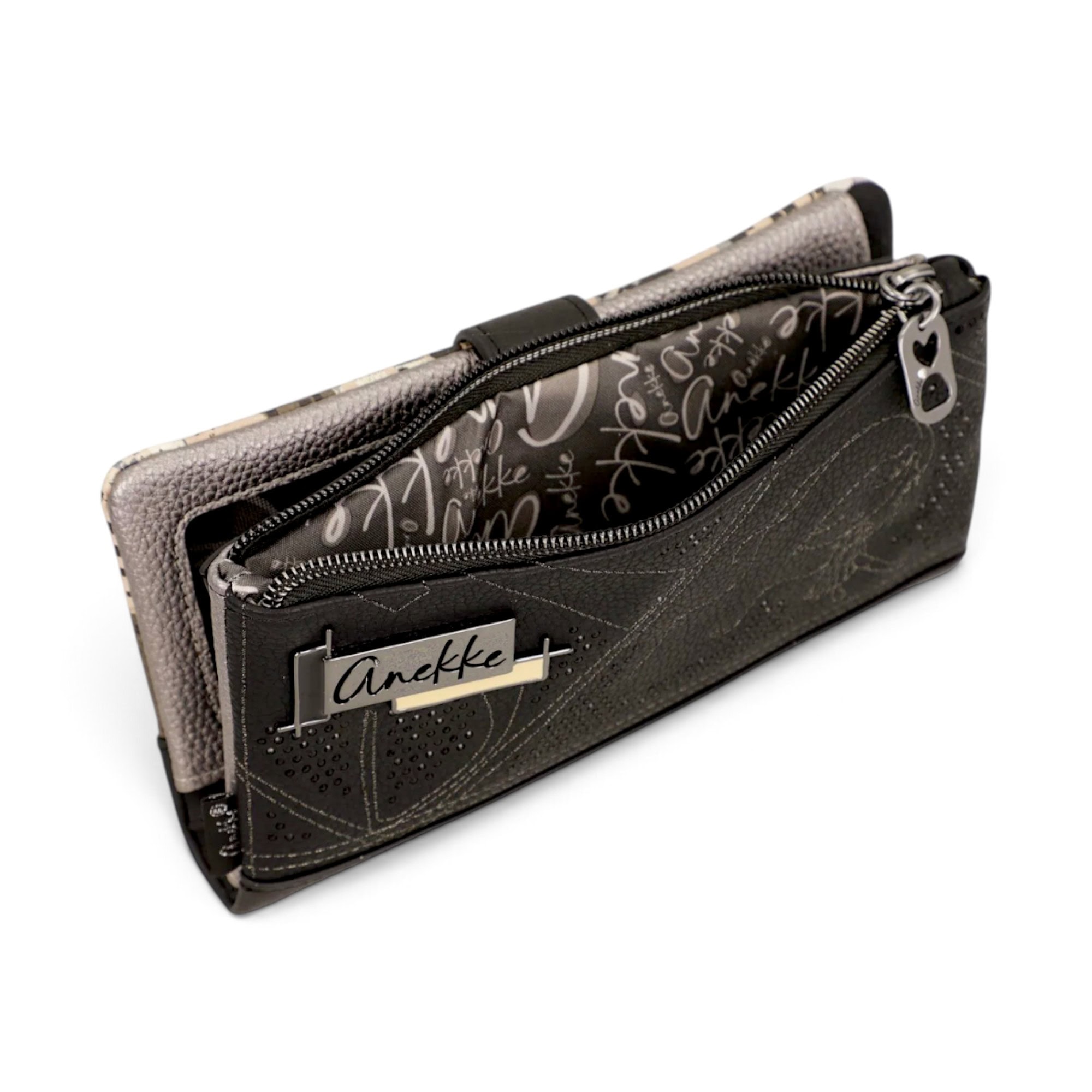 Portofel damă Anekke Orchestra Iron 43759-906 – model mare flexibil cu protecție RFID, 20 × 11 × 3 cm