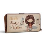 Portofel damă Anekke Tulip 43709-901 – model rigid mare cu protecție RFID și mâner, 19 × 10 × 4 cm
