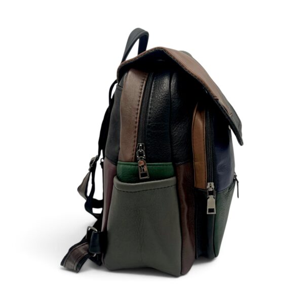 Rucsac Damă Piele Naturală Multicolor Eveline R105-67 – Design Unicat Patchwork