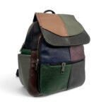 Rucsac Damă Piele Naturală Multicolor Eveline R105-67 – Design Unicat Patchwork