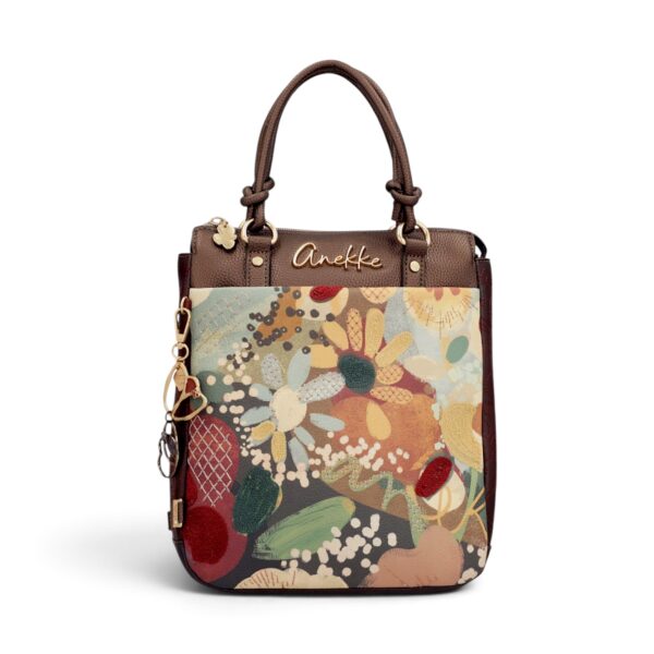 Rucsac damă Anekke Blossom 43715-288 – imprimeu floral abstract, 27 × 28 × 13 cm