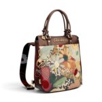 Rucsac damă Anekke Blossom 43715-288 – imprimeu floral abstract, 27 × 28 × 13 cm