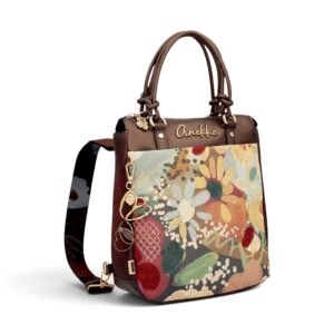 Rucsac damă Anekke Blossom 43715-288 – imprimeu floral abstract, 27 × 28 × 13 cm