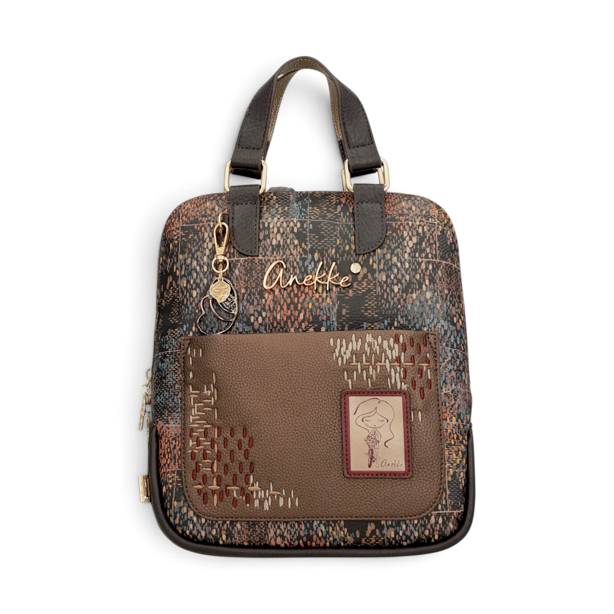 Rucsac damă Anekke Blossom 43715-303 – model mediu cu mâner, 31 × 28 × 10 cm