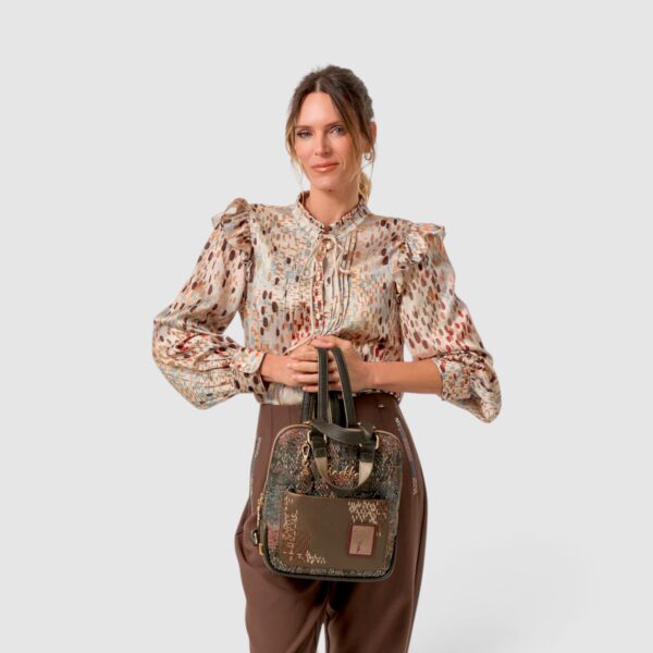 Rucsac damă Anekke Blossom 43715-303 – model mediu cu mâner, 31 × 28 × 10 cm