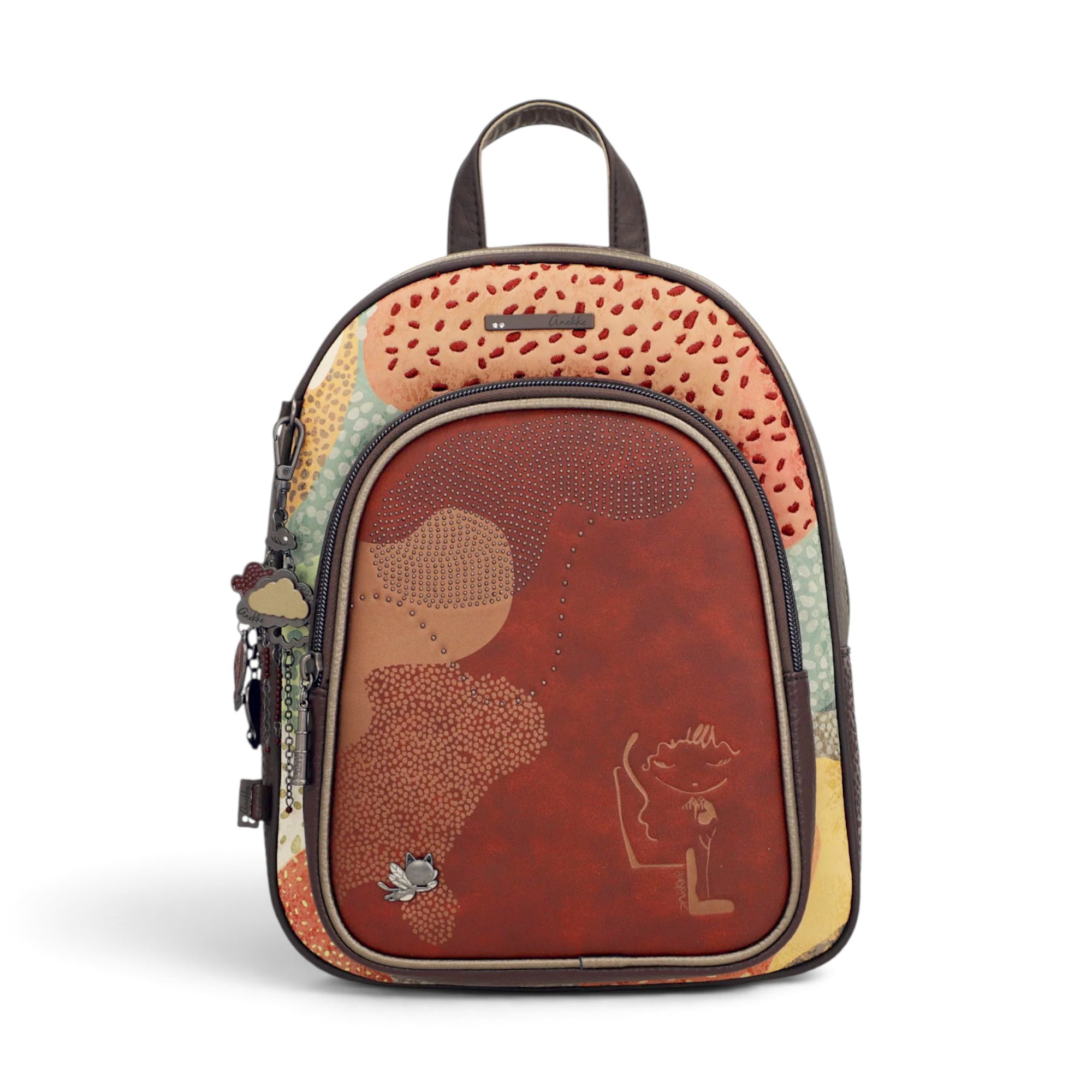 Rucsac damă Anekke Odyssey 43835-197 – model mediu cu buzunare, 25 × 32 × 14 cm