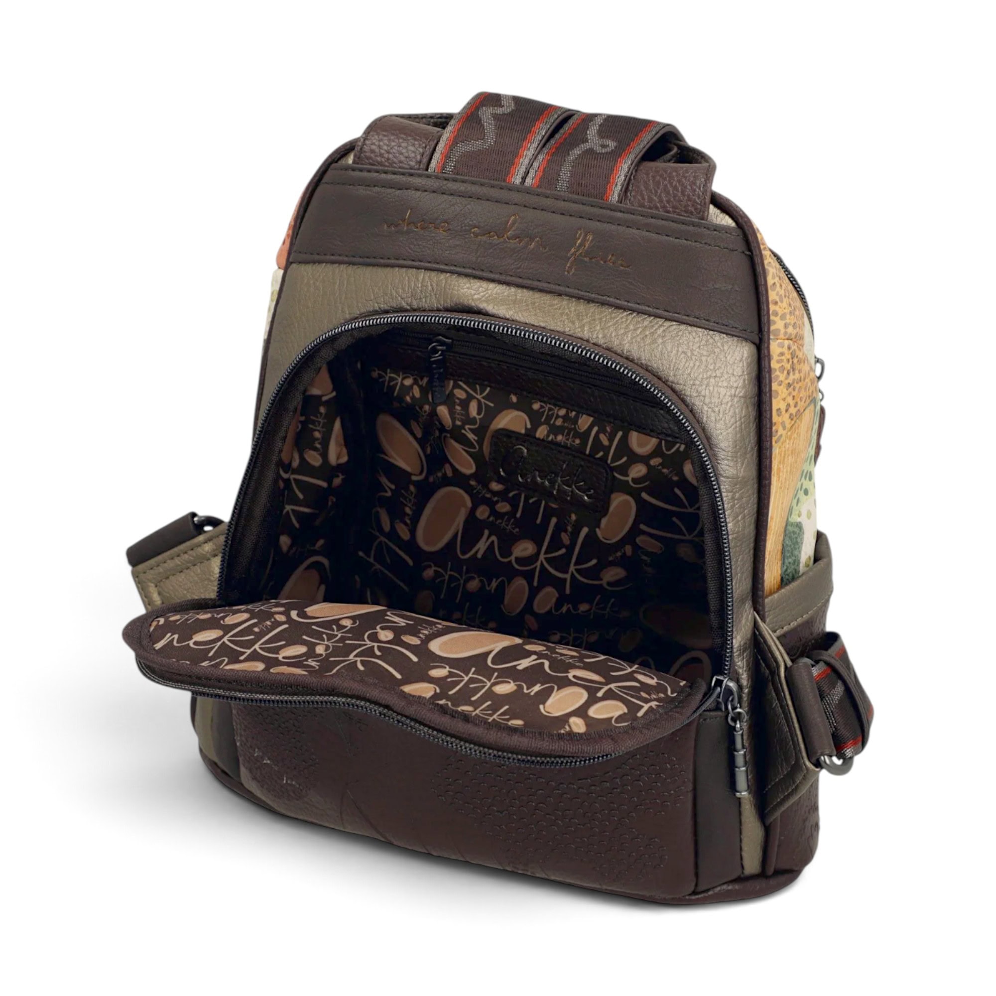 Rucsac damă Anekke Odyssey 43835-213 – model mediu cu buzunare, 28 × 29 × 16 cm