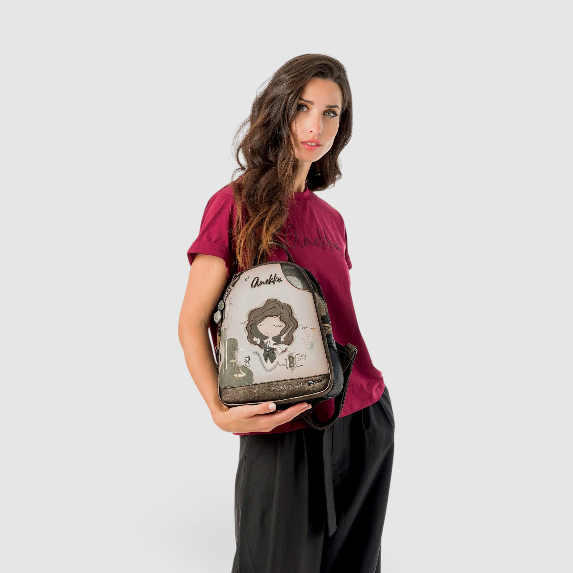 Rucsac damă Anekke Orchestra 43805-044 - 3 compartimente, 25 × 30 × 12 cm
