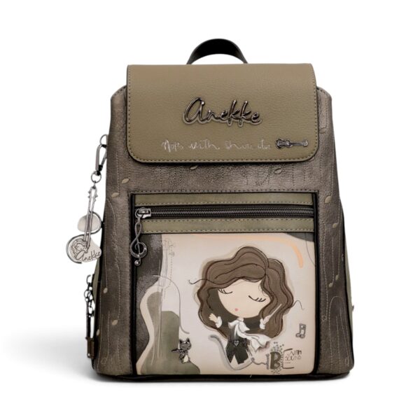 Rucsac damă Anekke Orchestra 43805-270 – model cu clapetă, 25 × 32 × 14 cm