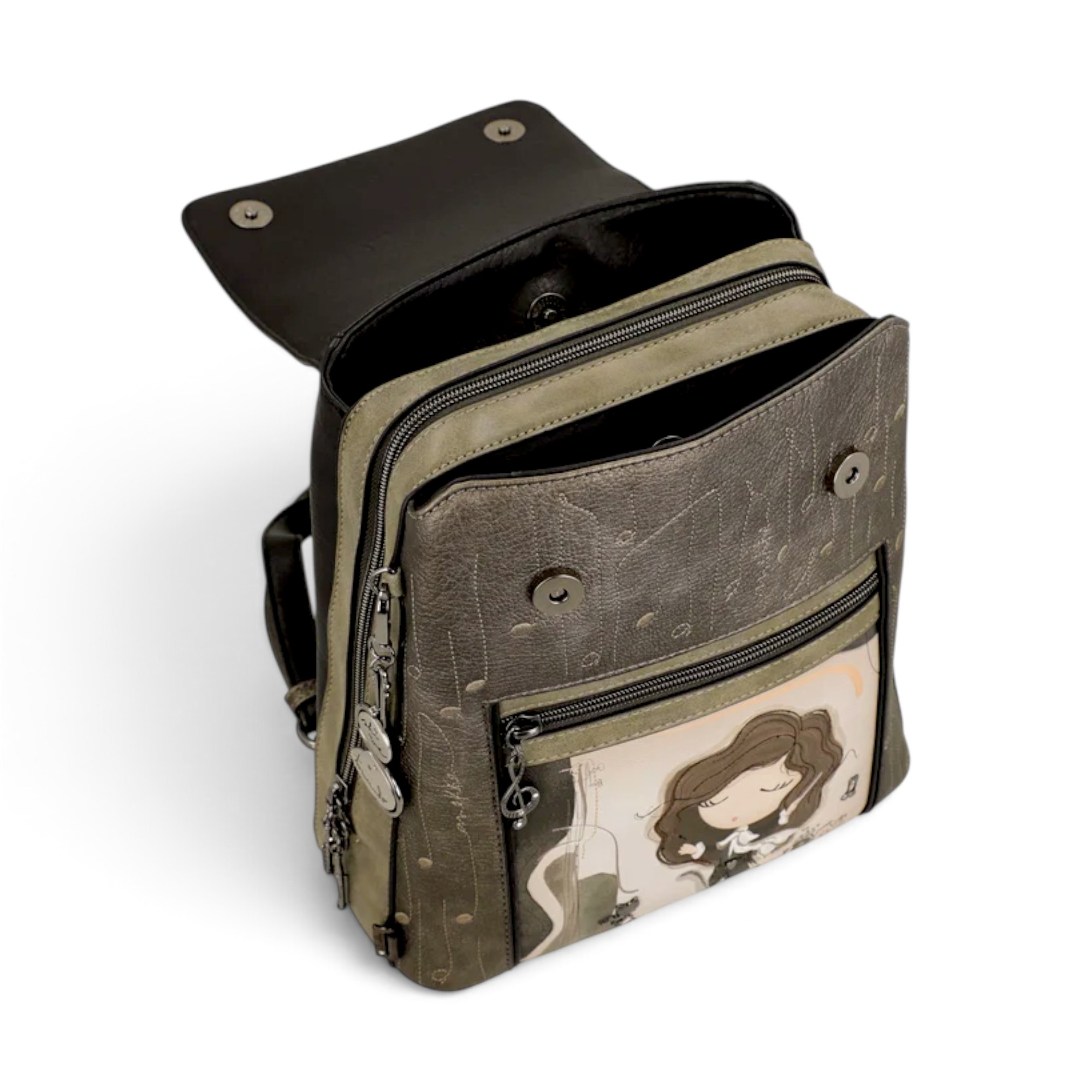 Rucsac damă Anekke Orchestra 43805-270 – model cu clapetă, 25 × 32 × 14 cm