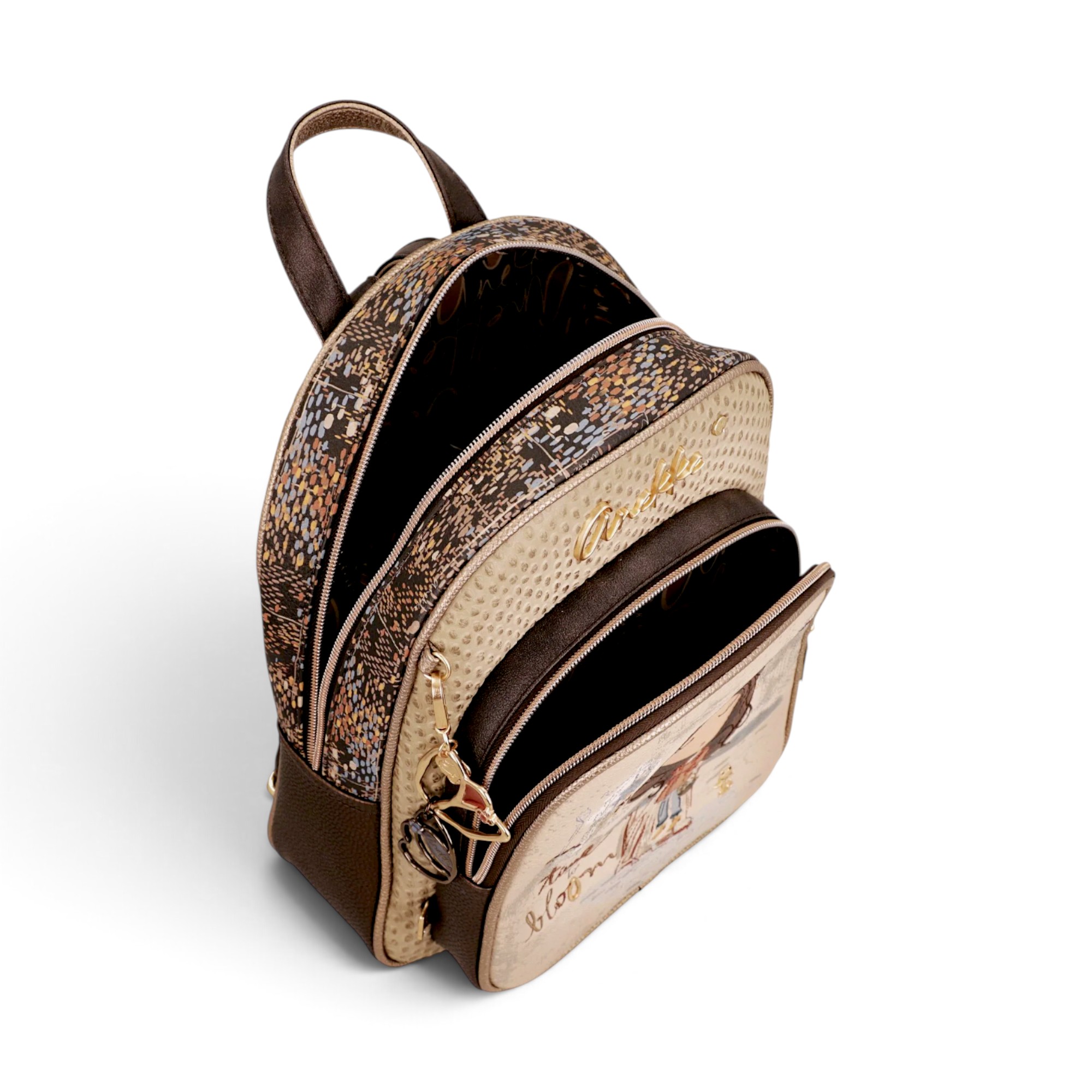 Rucsac damă Anekke Tulip 43705-197 – model mediu cu buzunare, 25 × 30 × 11 cm (6) Rucsac damă Anekke Tulip 43705-197 – model mediu cu buzunare, 25 × 30 × 11 cm
