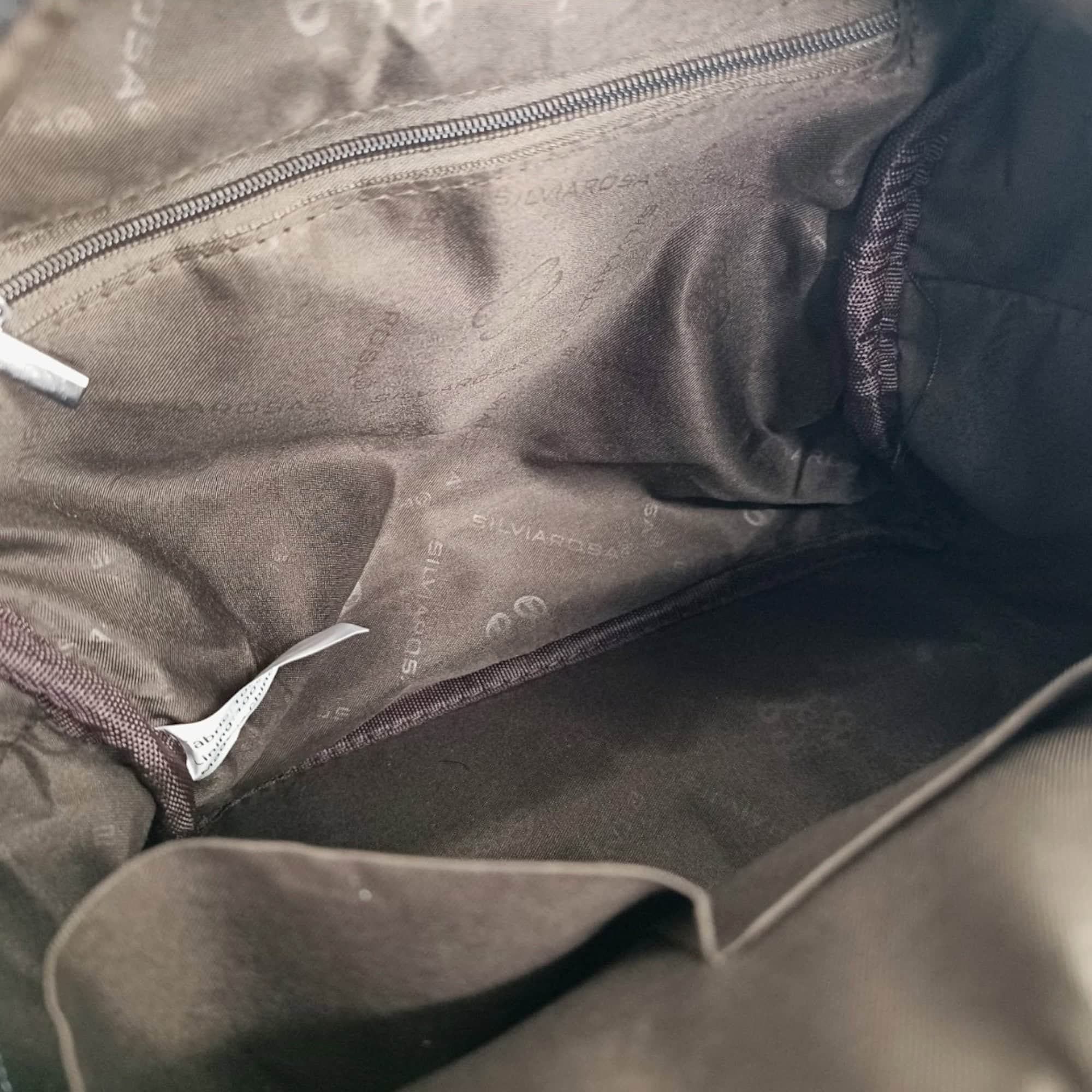 Interior rucsac damă Silvia Rosa SR-6098, compartiment spațios și organizare.