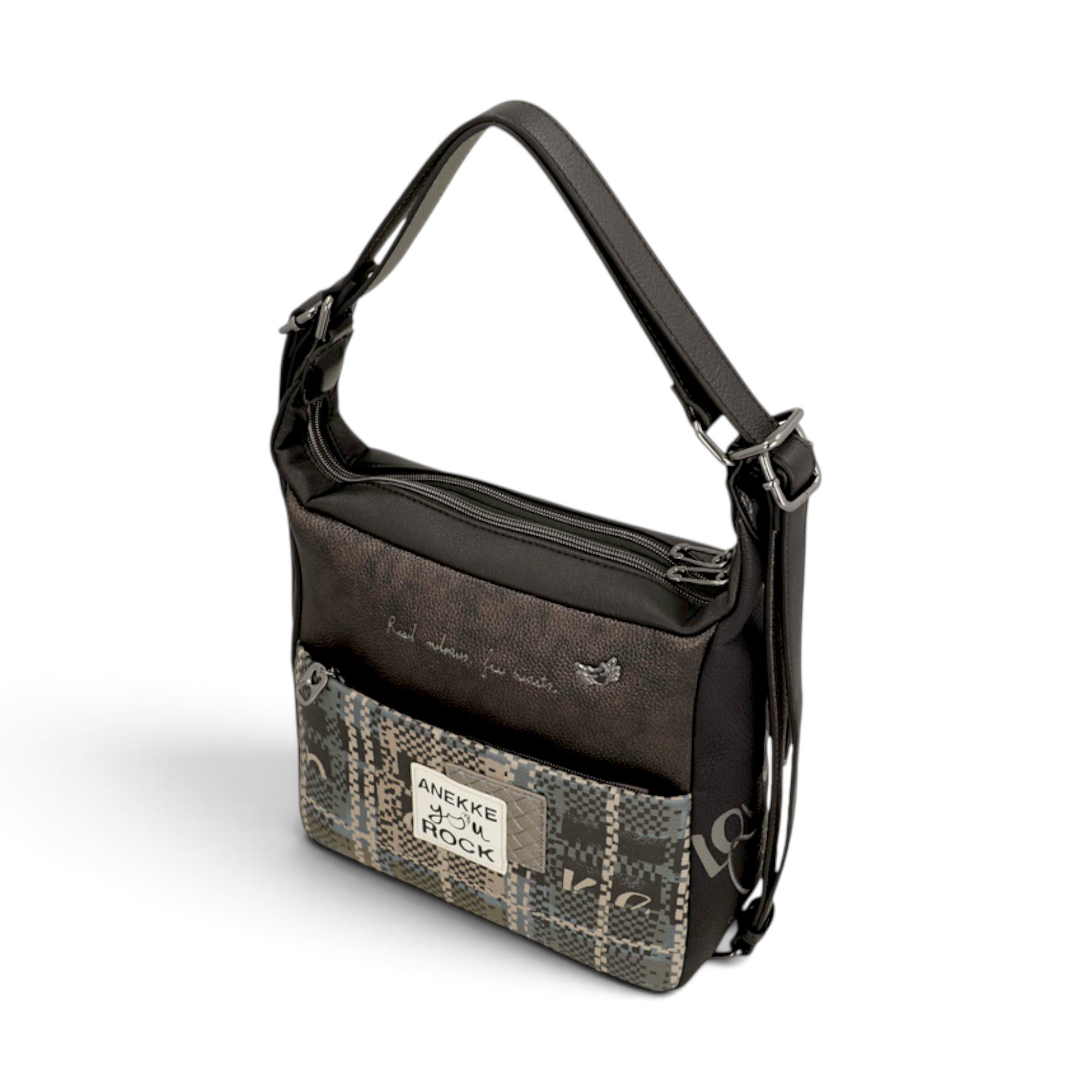 Rucsac damă convertibil Anekke Orchestra Iron 43755-306 - geantă de umăr și rucsac, 28 × 26 × 12 cm