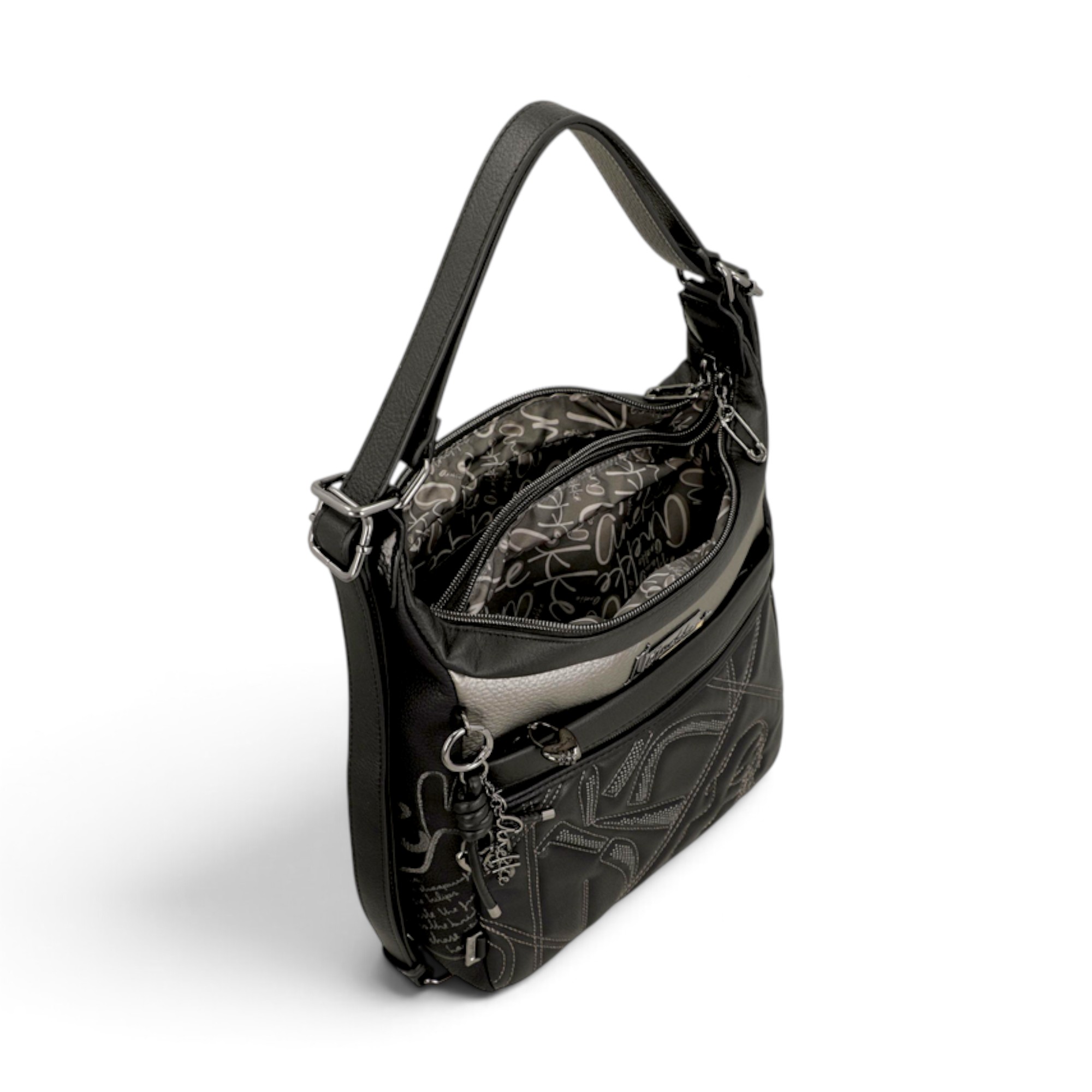 Rucsac damă convertibil Anekke Orchestra Iron 43755-306 - geantă de umăr și rucsac, 28 × 26 × 12 cm