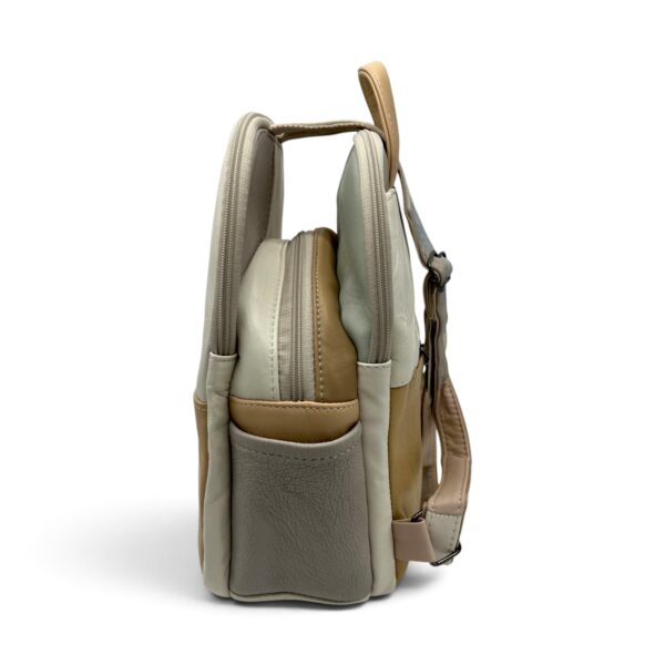 Rucsac damă din piele naturală Dolce Sorbet 21121-011 – multicolor, model unicat, 35 × 25 × 12 cm