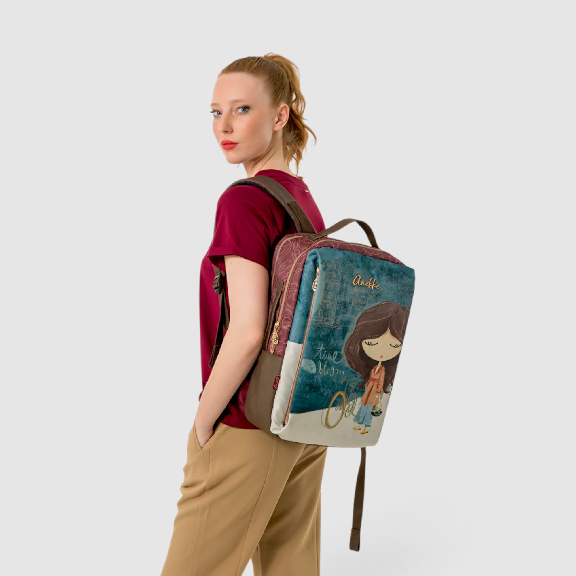 Rucsac de călătorie damă Anekke Tulip 43575-001 – 30 × 43 × 20 cm