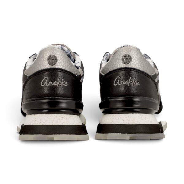 Sneakers damă Anekke Tulip Lisboa 433 Black – model cu print, negru și gri