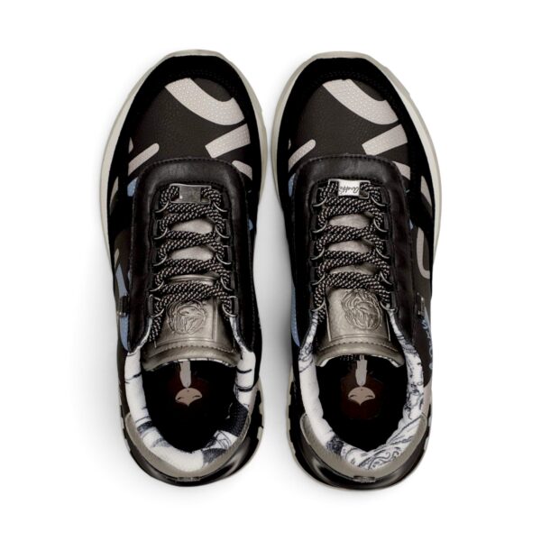 Sneakers damă Anekke Tulip Lisboa 433 Black – model cu print, negru și gri