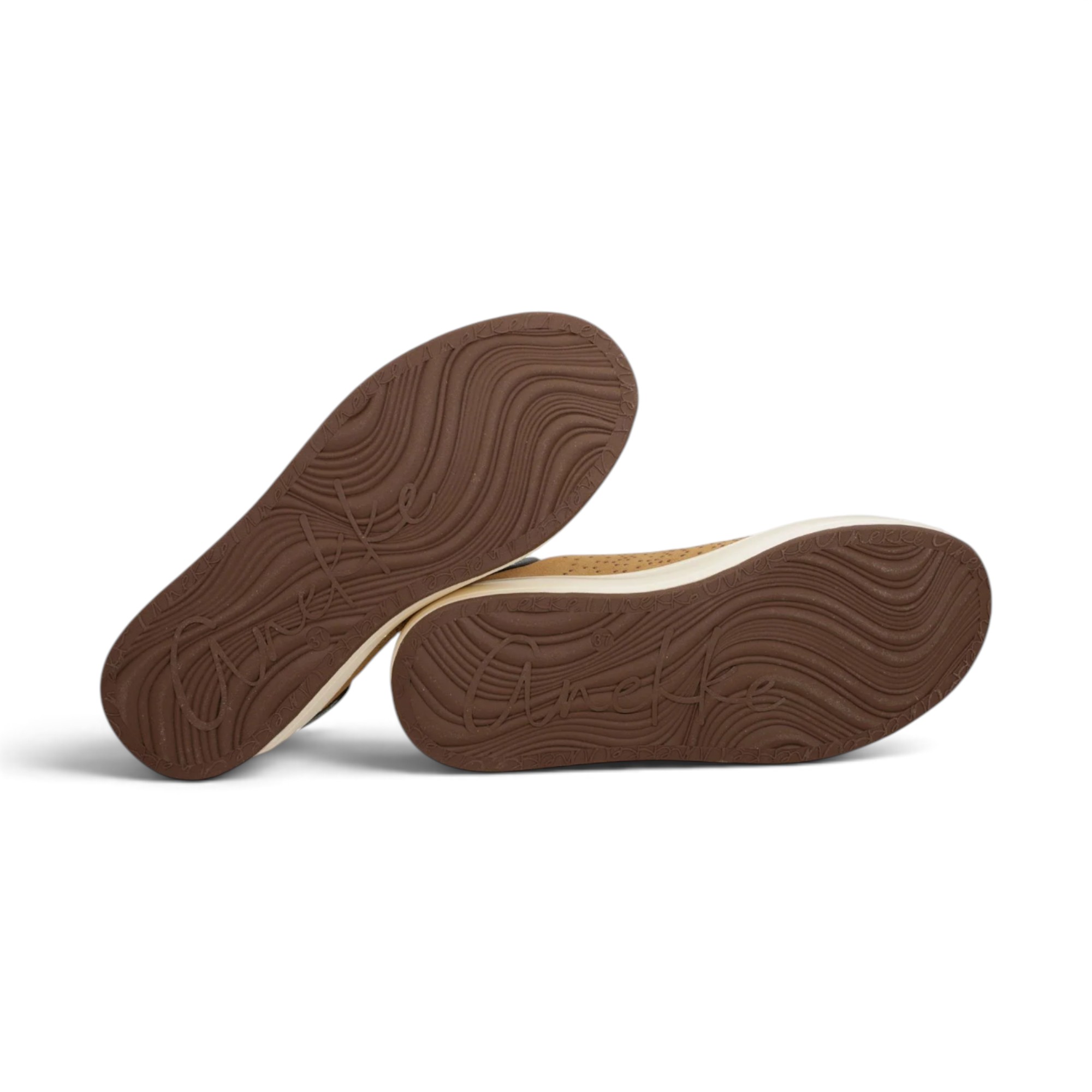 Sneakers damă Anekke – camel, piele, talpă platformă
