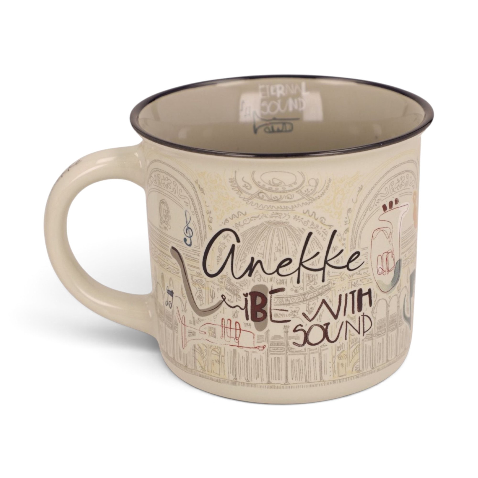 Cană Anekke Orchestra 43485-103 din porțelan, 360 ml, design artistic.
