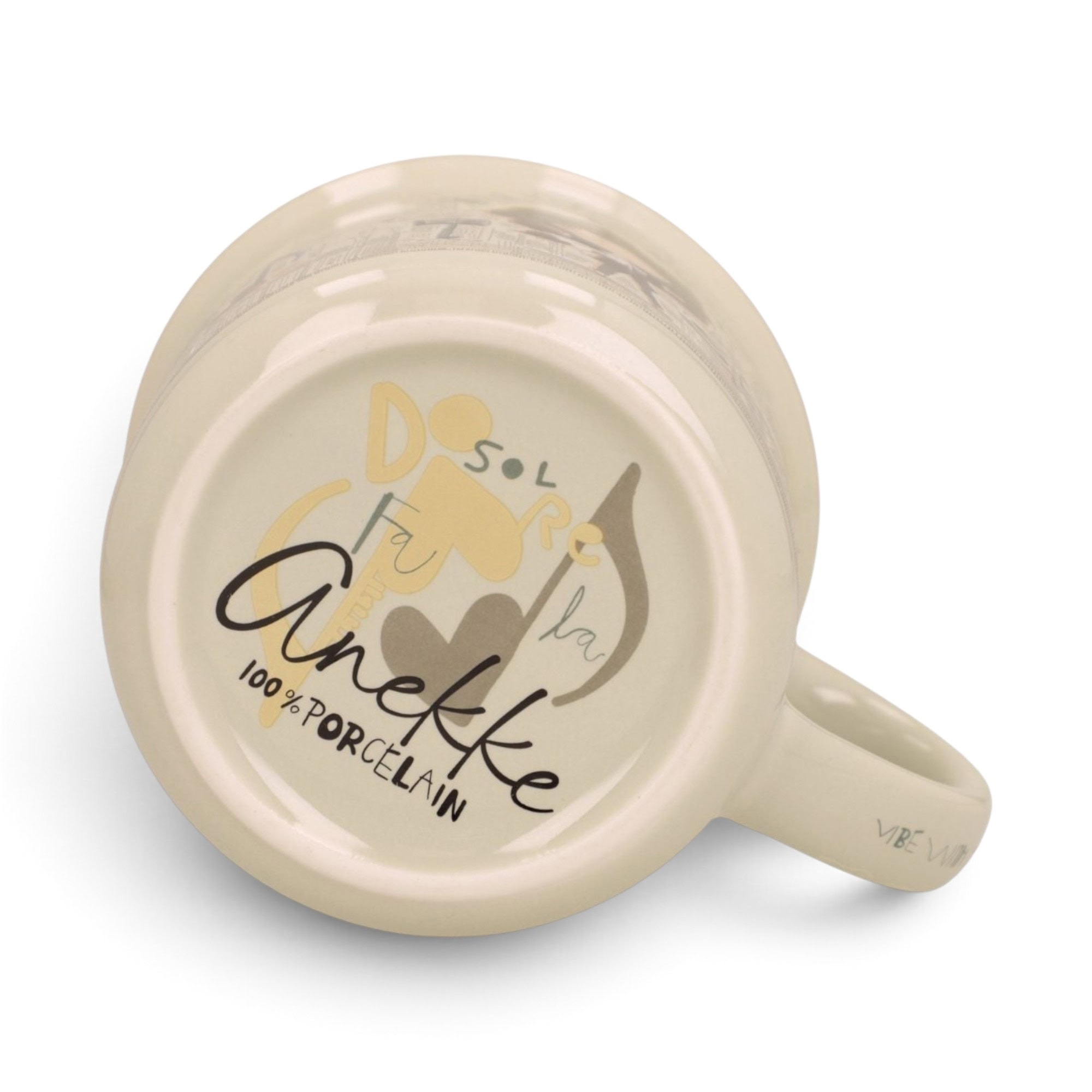 Cană porțelan Anekke Orchestra 360 ml cu design artistic.