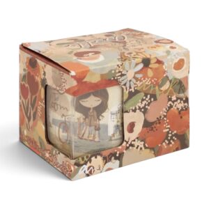 Cană Anekke Tulip 43475-101 din porțelan cu design floral.