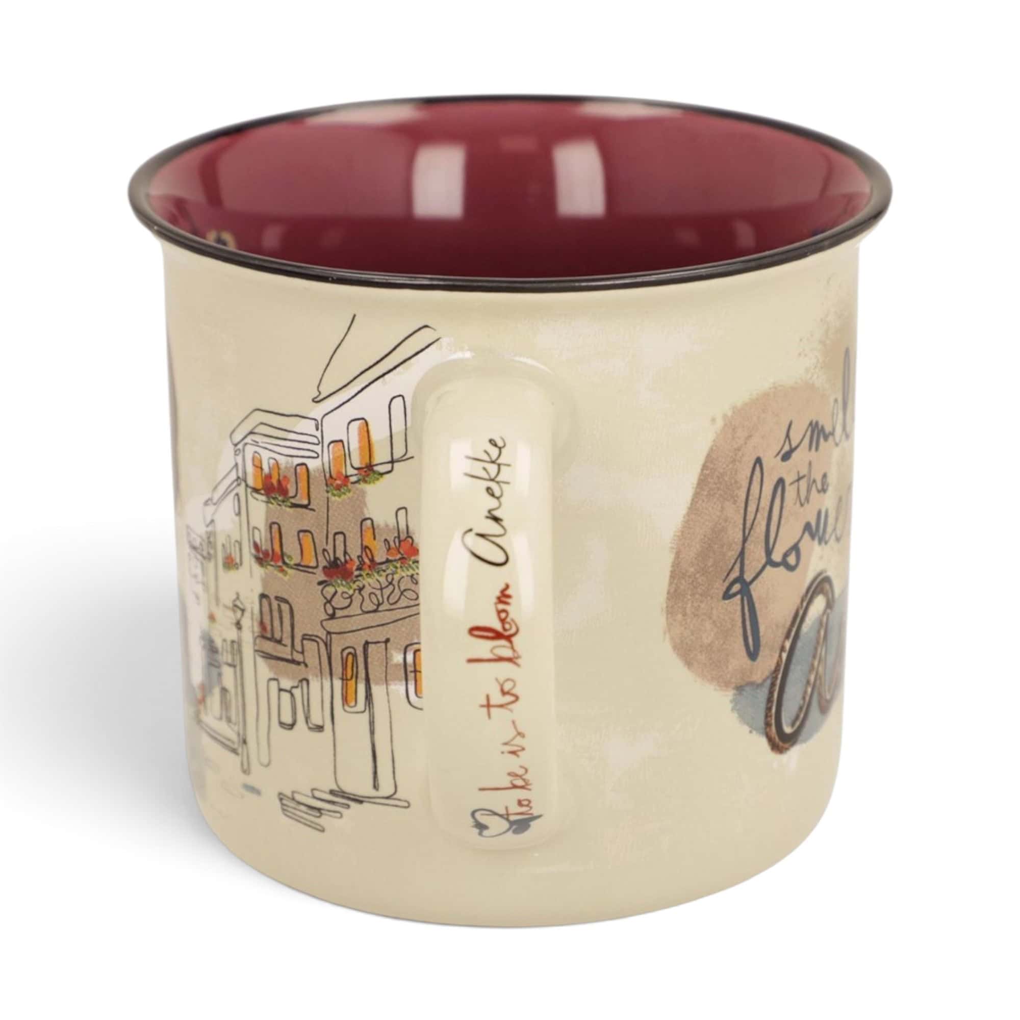 Cană Anekke Tulip 43475-101 din porțelan, 360 ml, design artistic.