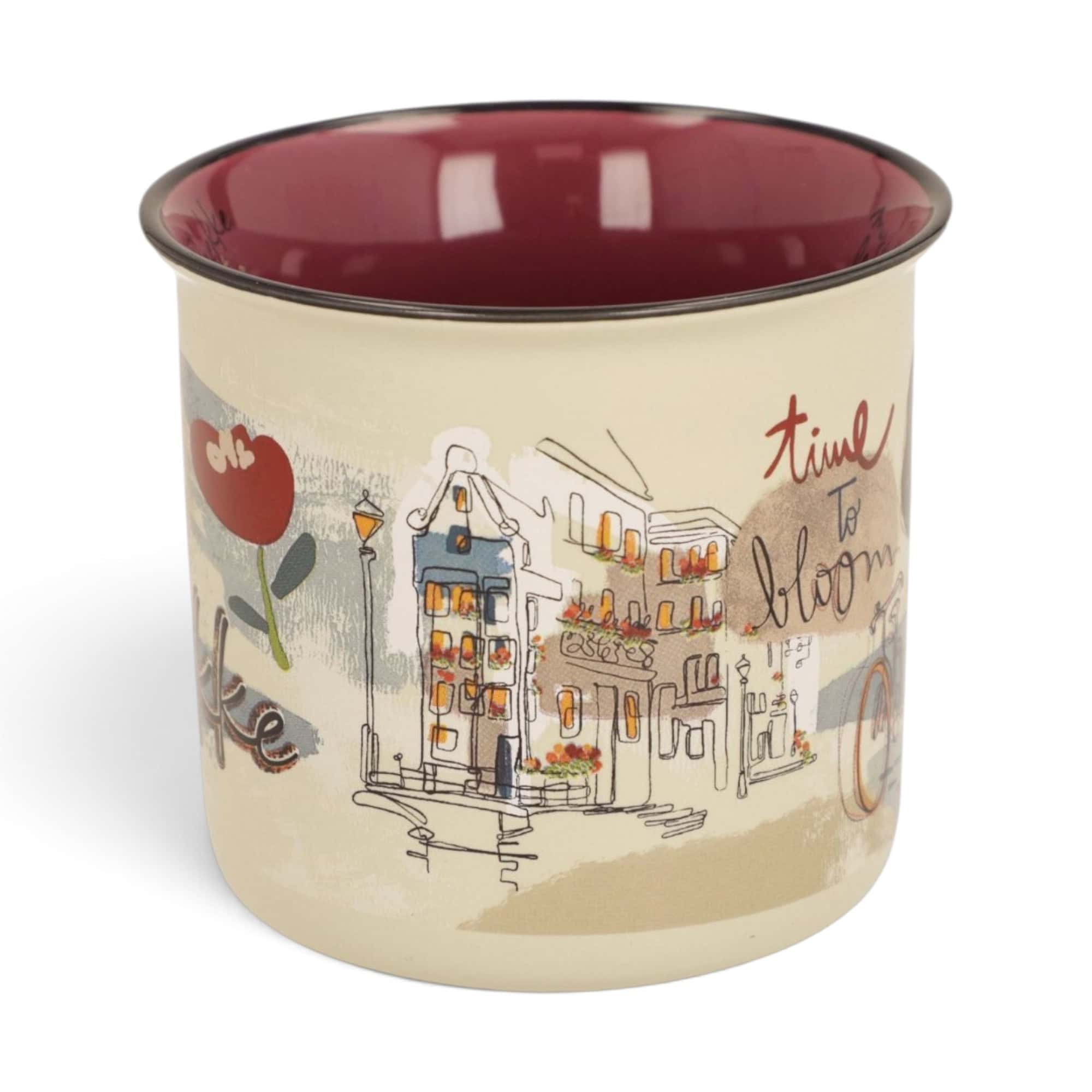 Cană Anekke Tulip 43475-101 din porțelan, design artistic și culori calde.