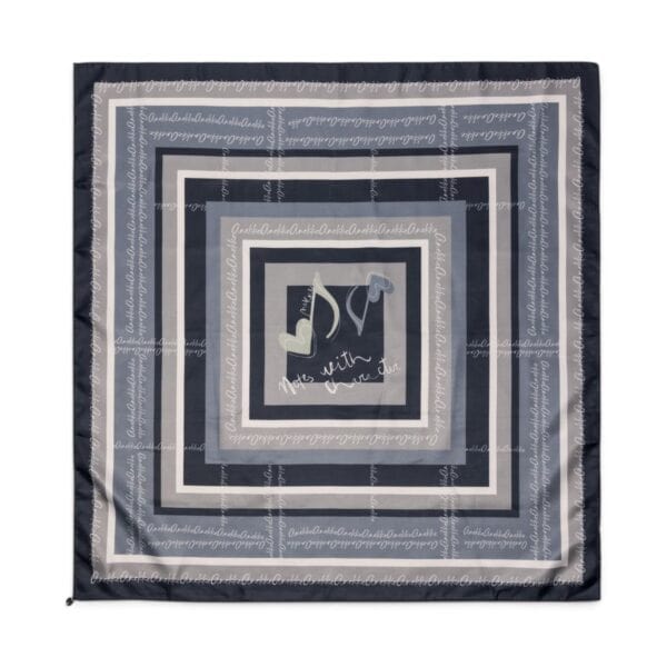 Eșarfă damă Anekke Melody 43480-313 – pătrată, imprimeu muzical, 70 × 70 cm