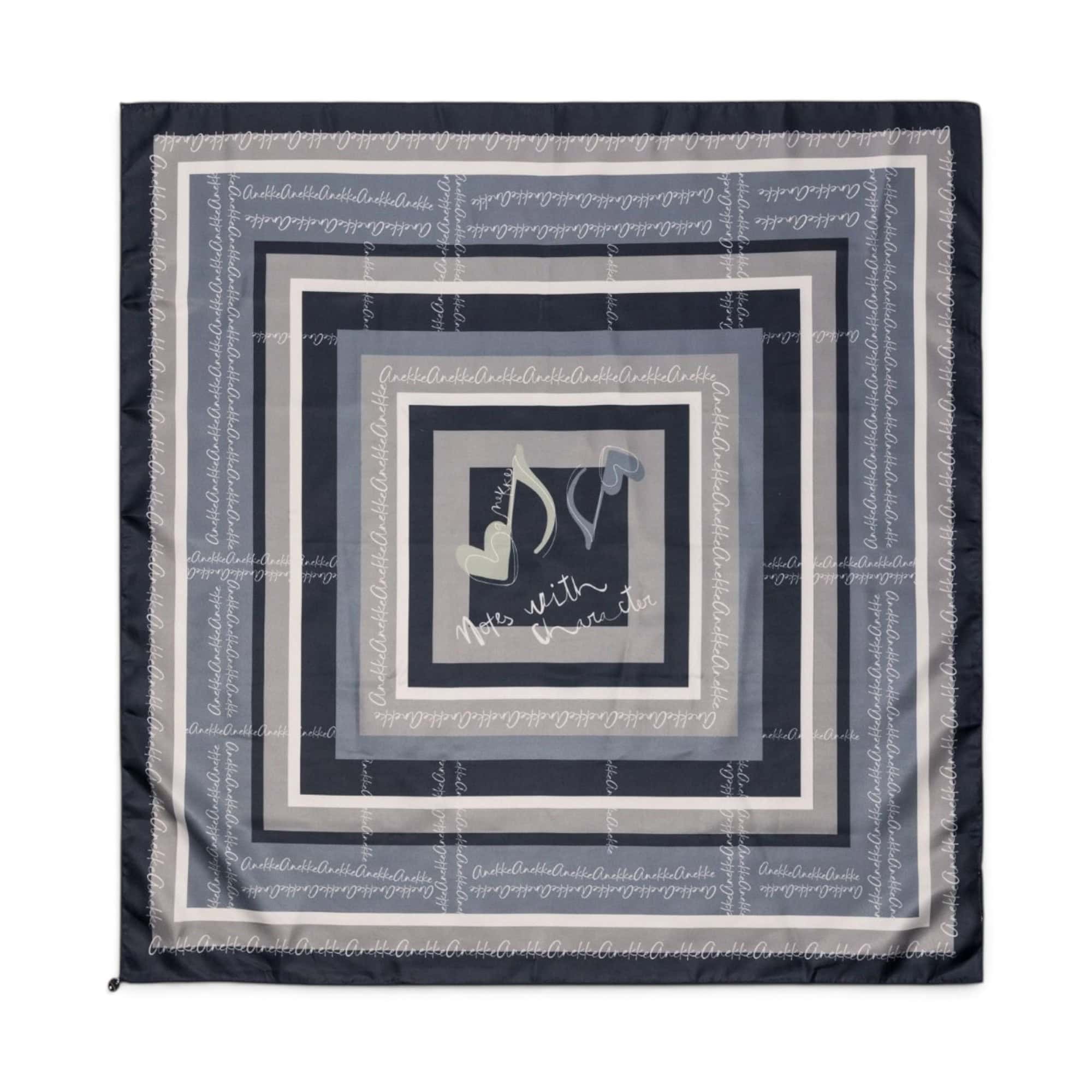 Eșarfă damă Anekke Melody 43480-313 – pătrată, imprimeu muzical, 70 × 70 cm