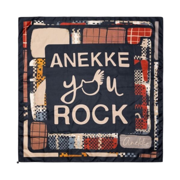 Eșarfă damă Anekke Orchestra cu imprimeu multicolor You Rock.