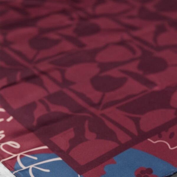 Eșarfă damă Anekke Voyage 43470-311 bordo – imprimeu geometric, 70 × 70 cm