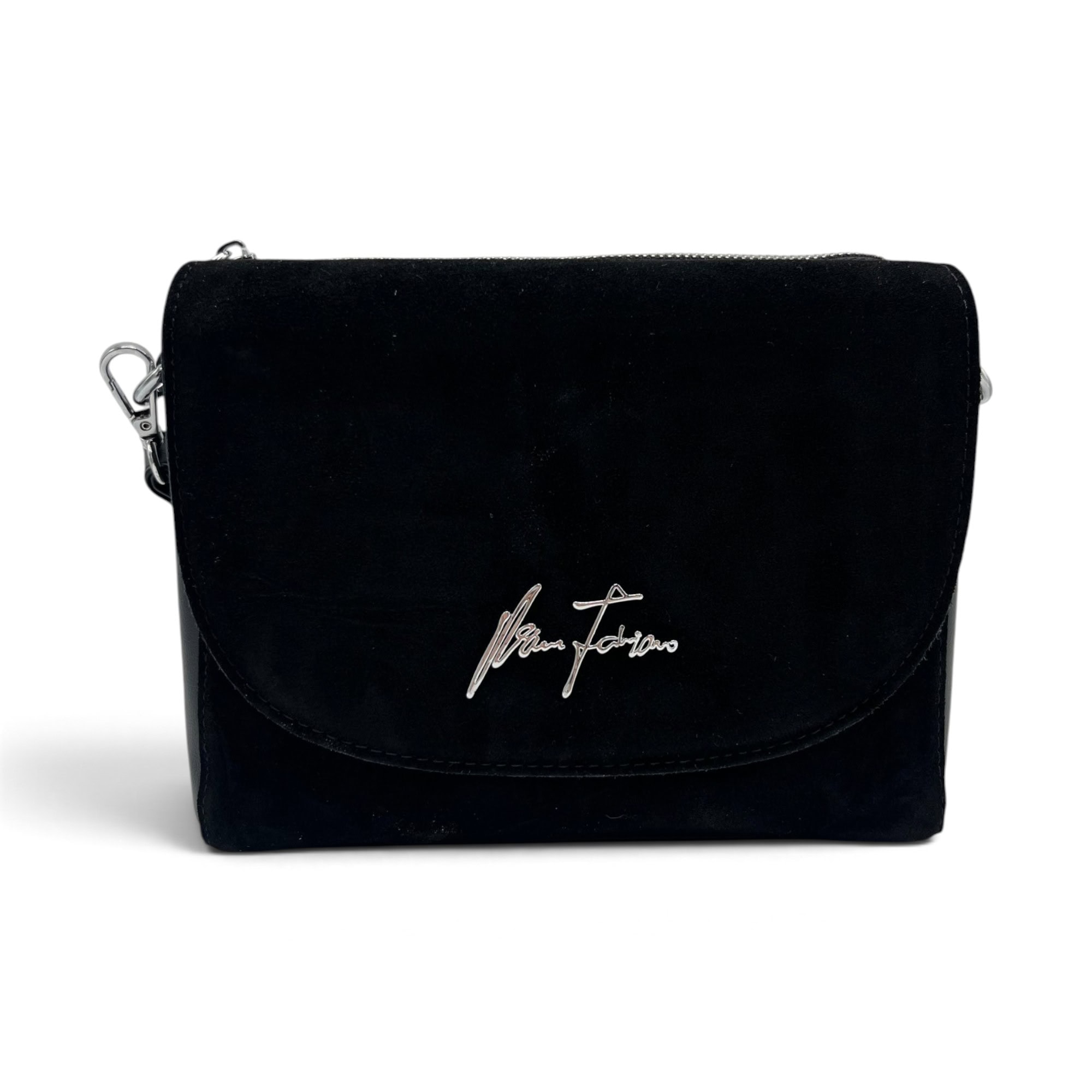 Geantă damă crossbody Velina Fabbiano VF25S-548 Black, neagră, 24 × 20 × 7 cm - Thumbnail Image 2