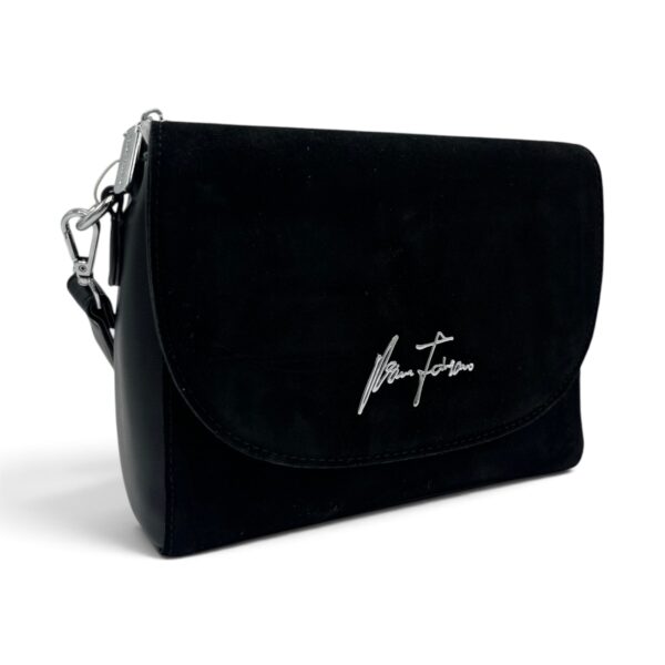 Geantă damă crossbody Velina Fabbiano VF25S-548 Black, neagră, 24 × 20 × 7 cm - imagine 1