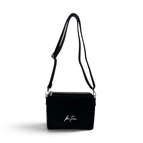 Geantă damă crossbody Velina Fabbiano VF25S-548 Black, neagră, 24 × 20 × 7 cm - imagine 5