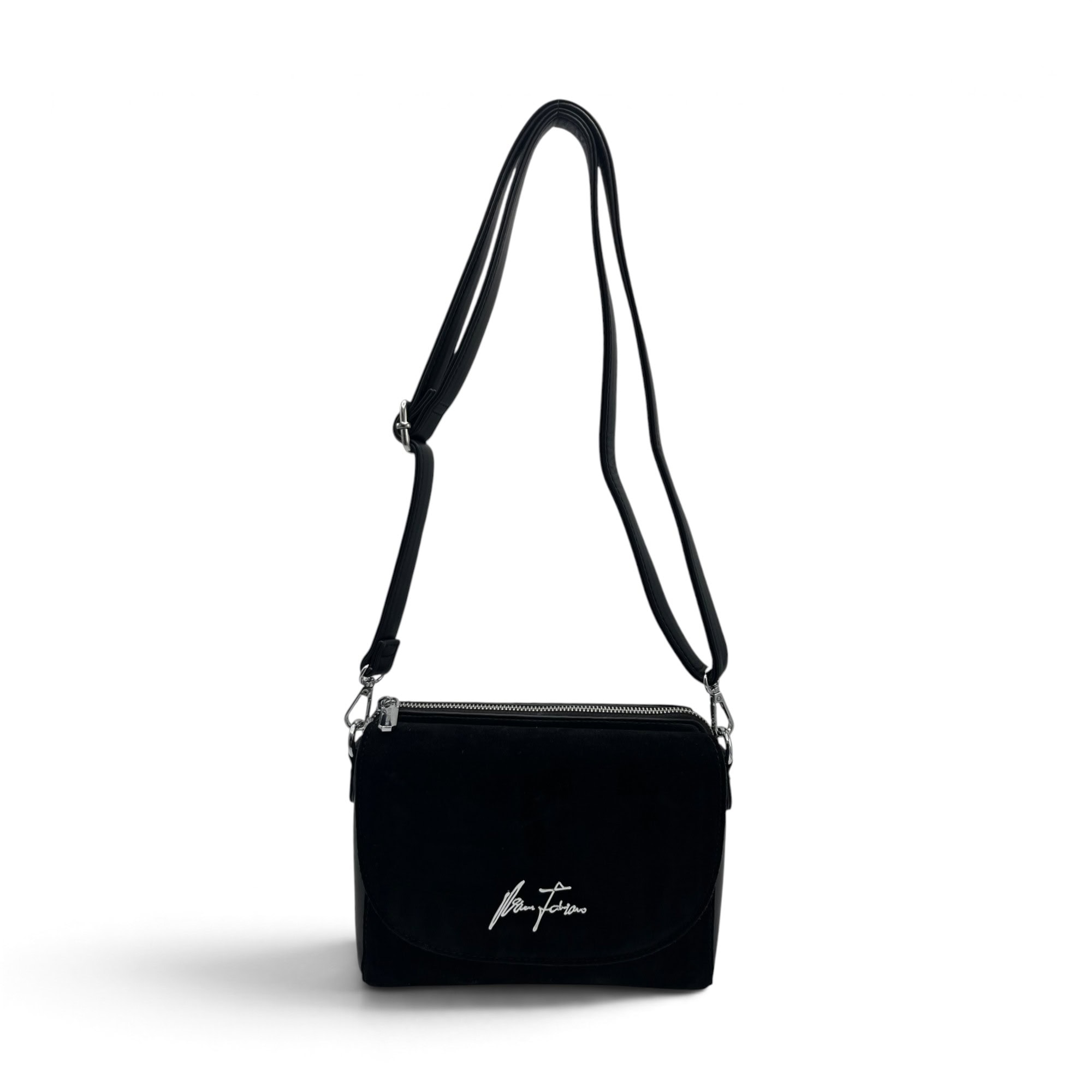 Geantă damă crossbody Velina Fabbiano VF25S-548 Black, neagră, 24 × 20 × 7 cm - Thumbnail Image 5