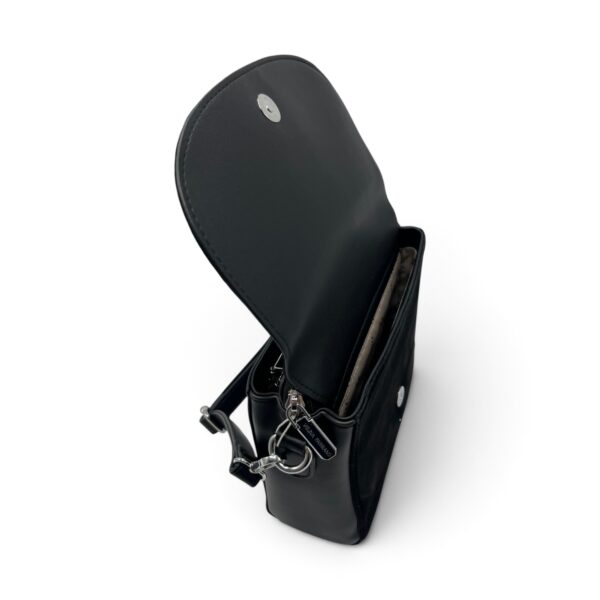 Geantă damă crossbody Velina Fabbiano VF25S-548 Black, neagră, 24 × 20 × 7 cm - imagine 7