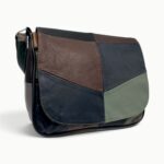 Geantă Damă Unicat Lucia R45-88 Multicolor – Piele Naturală Patchwork, 27×21x8 cm